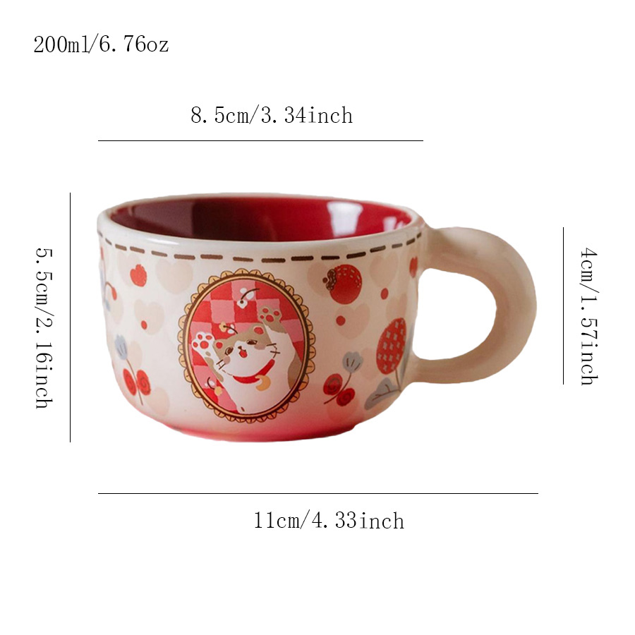 陶瓷杯 招财猫杯