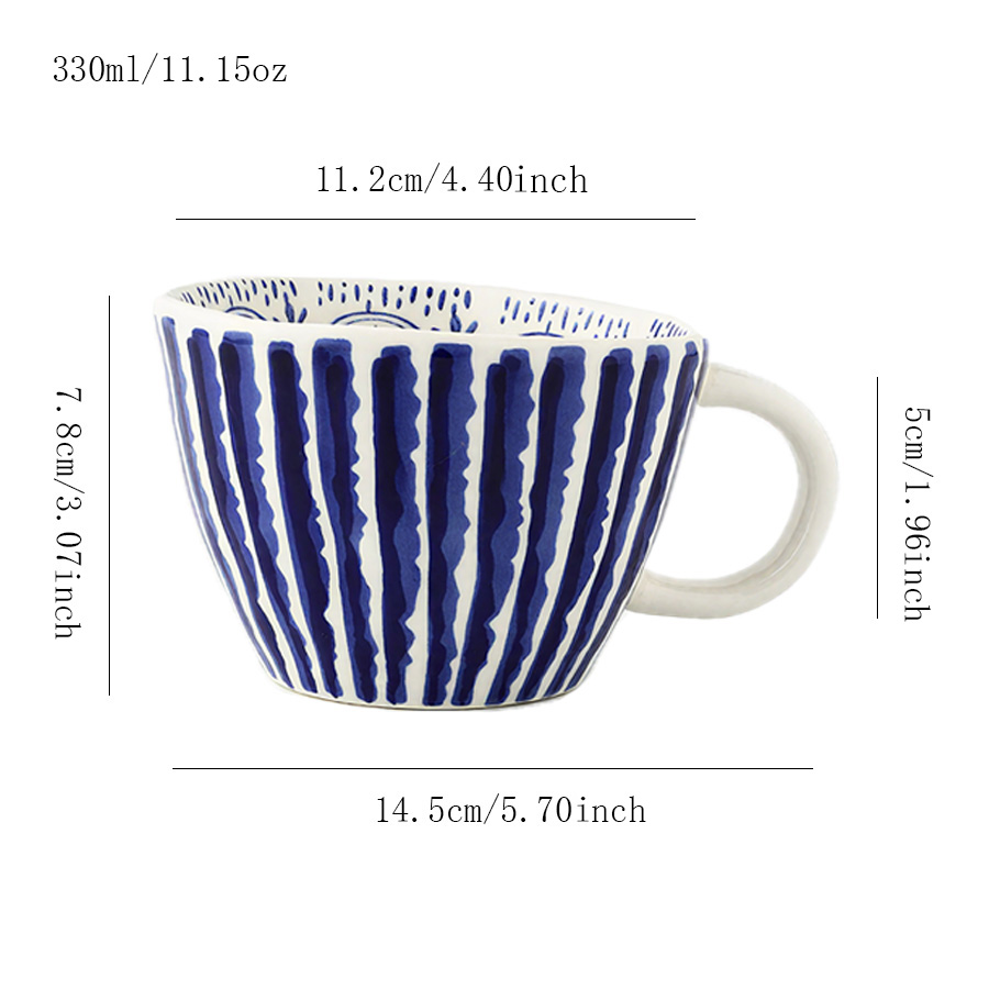 陶瓷杯 条纹
