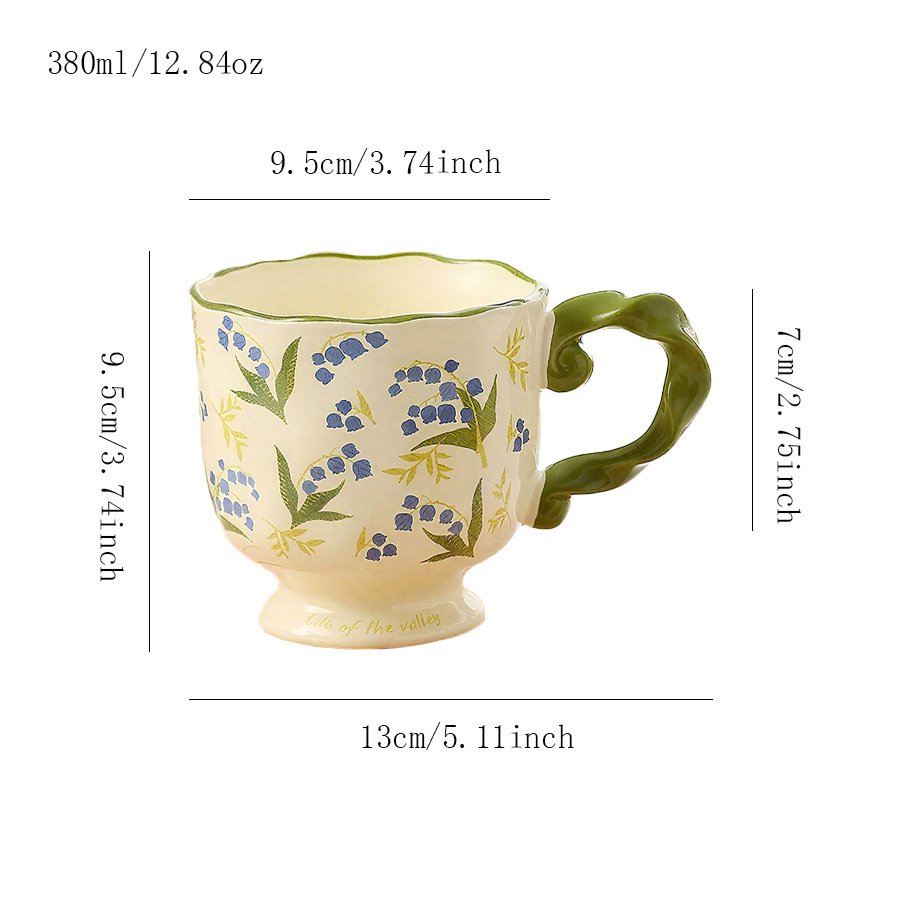 陶瓷杯 螺旋把手