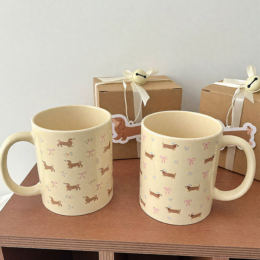 陶瓷杯 腊肠狗