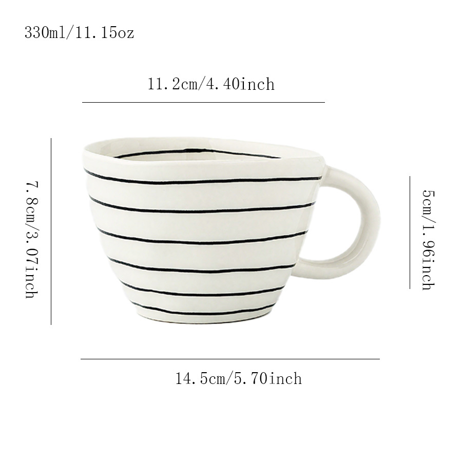 陶瓷杯 条纹