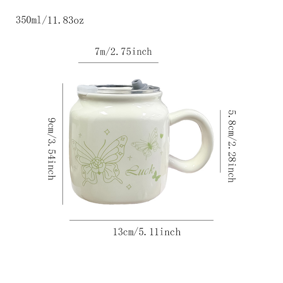 陶瓷杯 蝴蝶