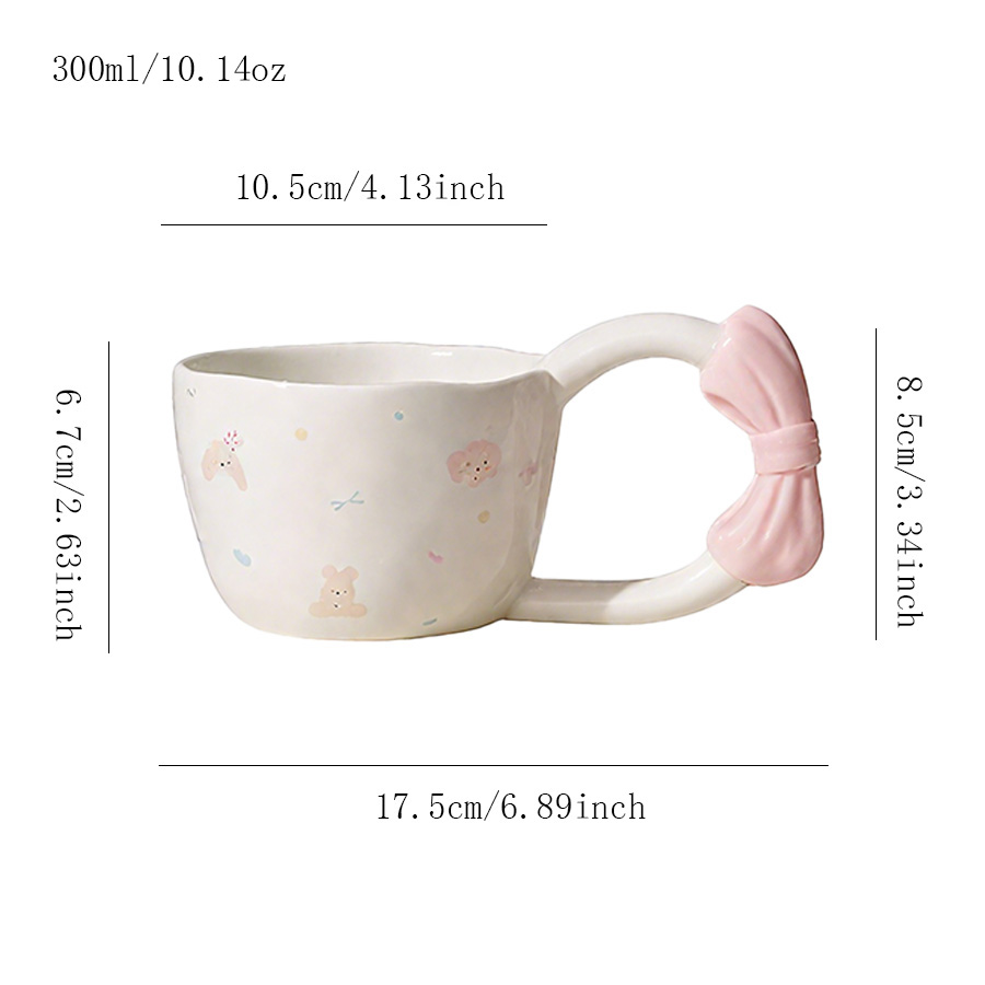 陶瓷杯 大耳蝴蝶柄