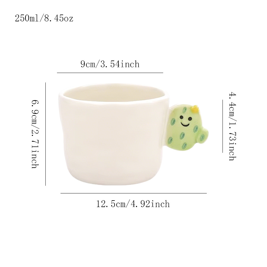 陶瓷杯 动物把手