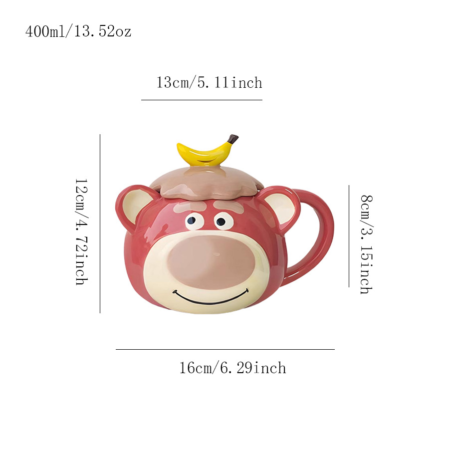 陶瓷杯 粉色小熊