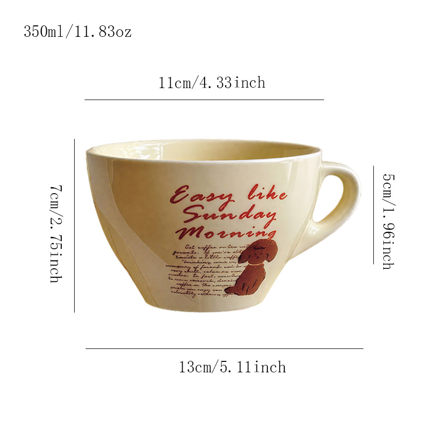 陶瓷杯 字母动物