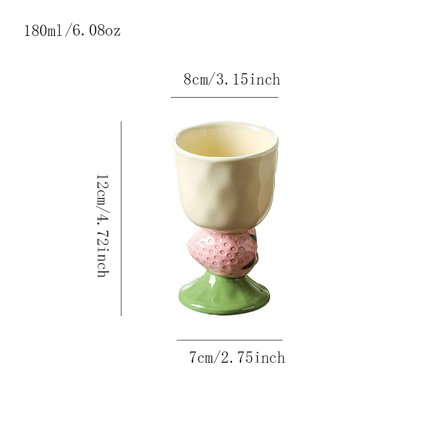 陶瓷杯 水果高脚杯