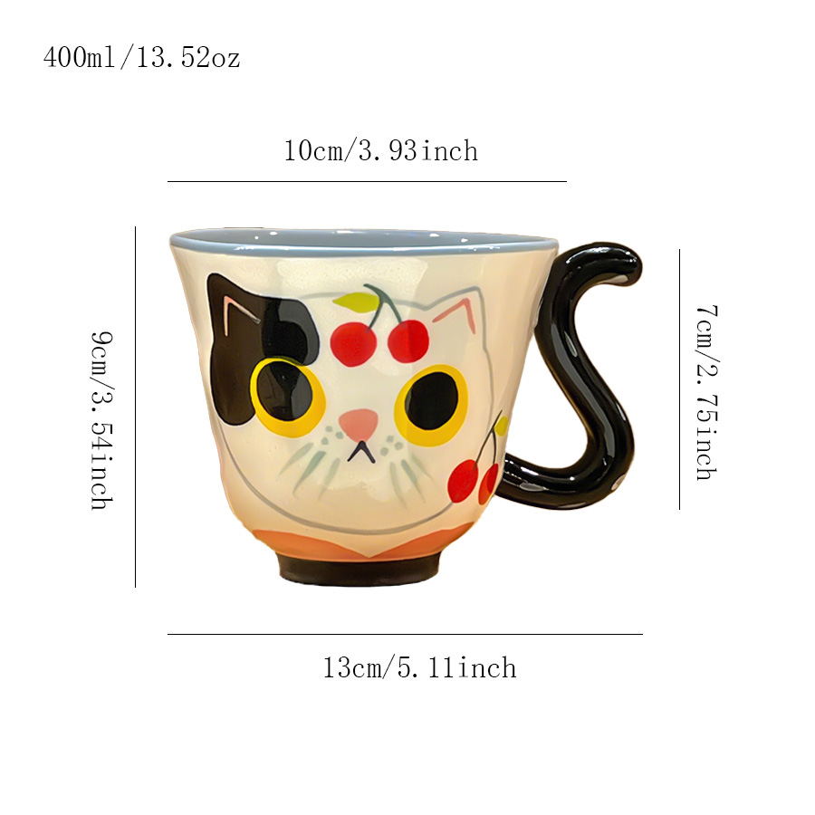 陶瓷杯 手绘猫