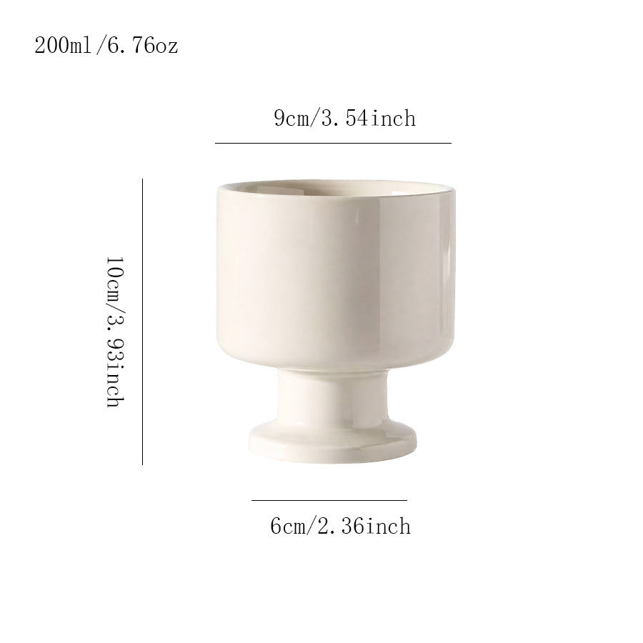 陶瓷杯 纯色高脚杯