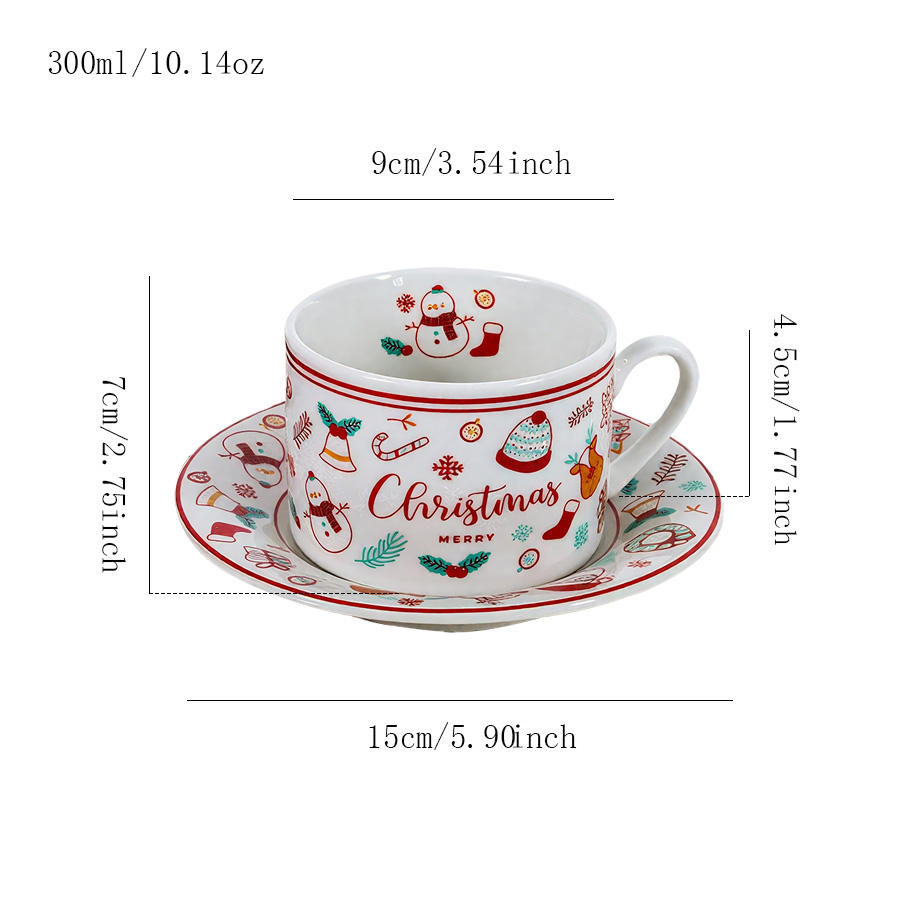 杯碟 圣诞