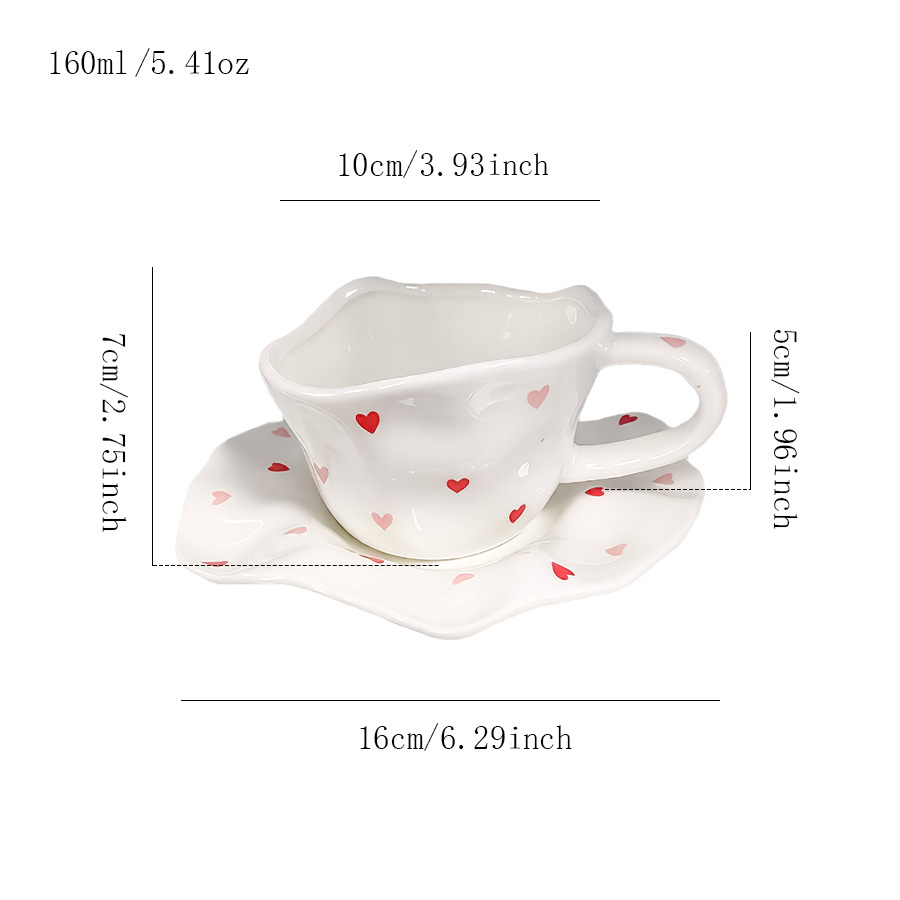 杯碟 不规则褶皱