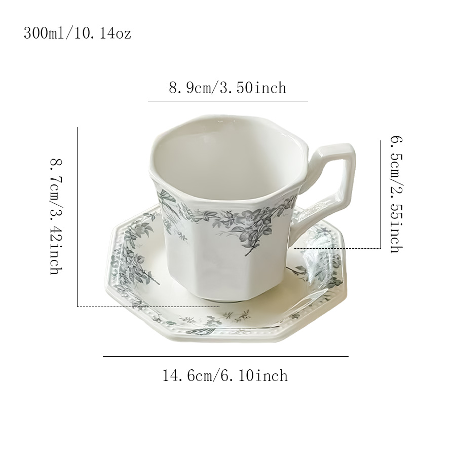 杯碟 朱雀花园八角