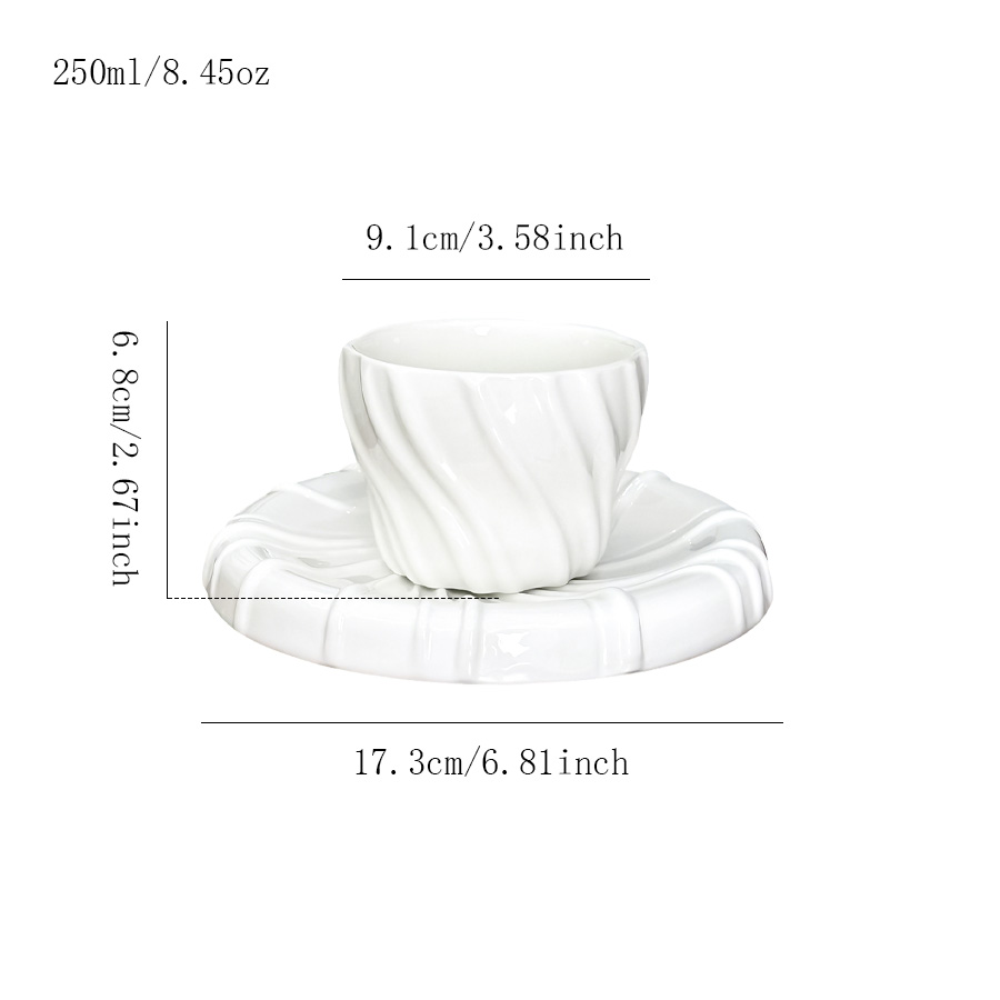 杯碟 复古设计手握