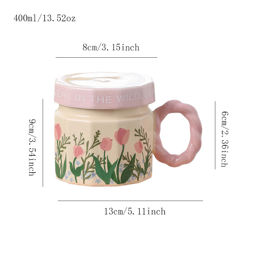 陶瓷杯 水彩繁花