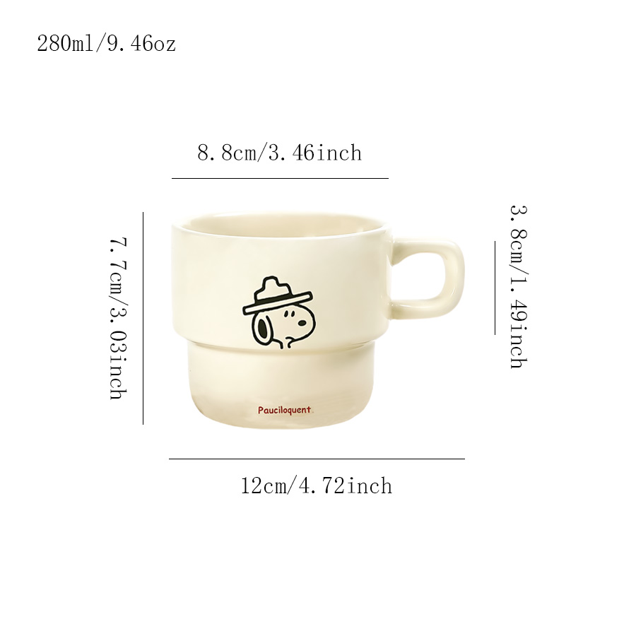 陶瓷杯 绅士史努比