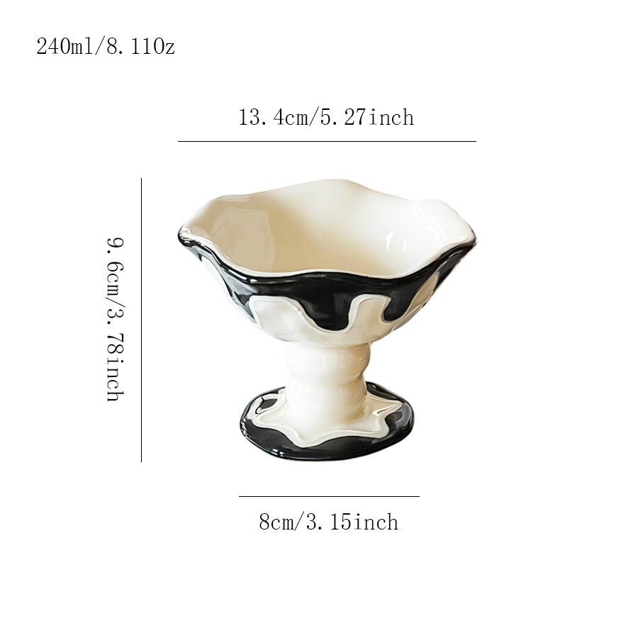 陶瓷杯 高脚雪糕杯